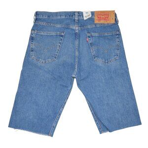 Levi's 501 Cut Off Jean Shorts Men’s Size 34 Stretch Denim Jorts Medium Wash NWT
